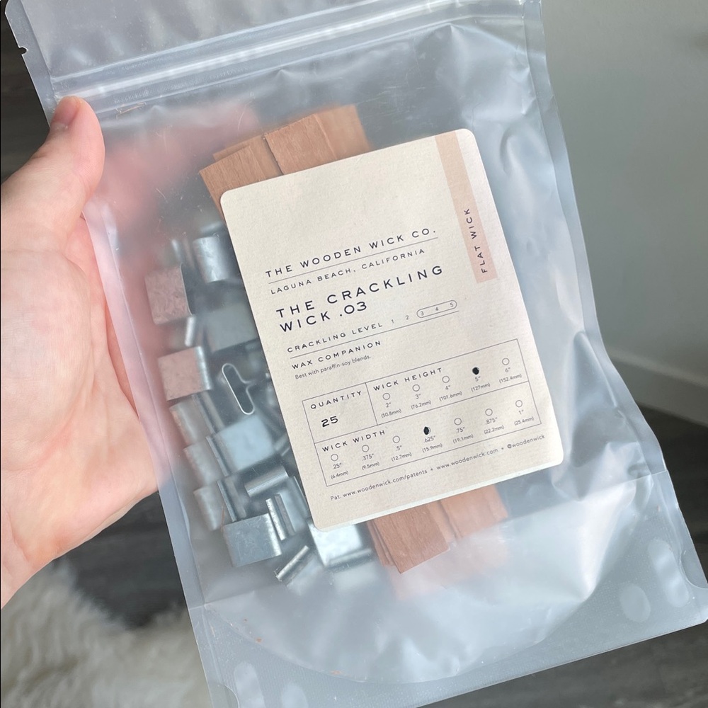 Wooden Wick Co. Crackling Wick Set